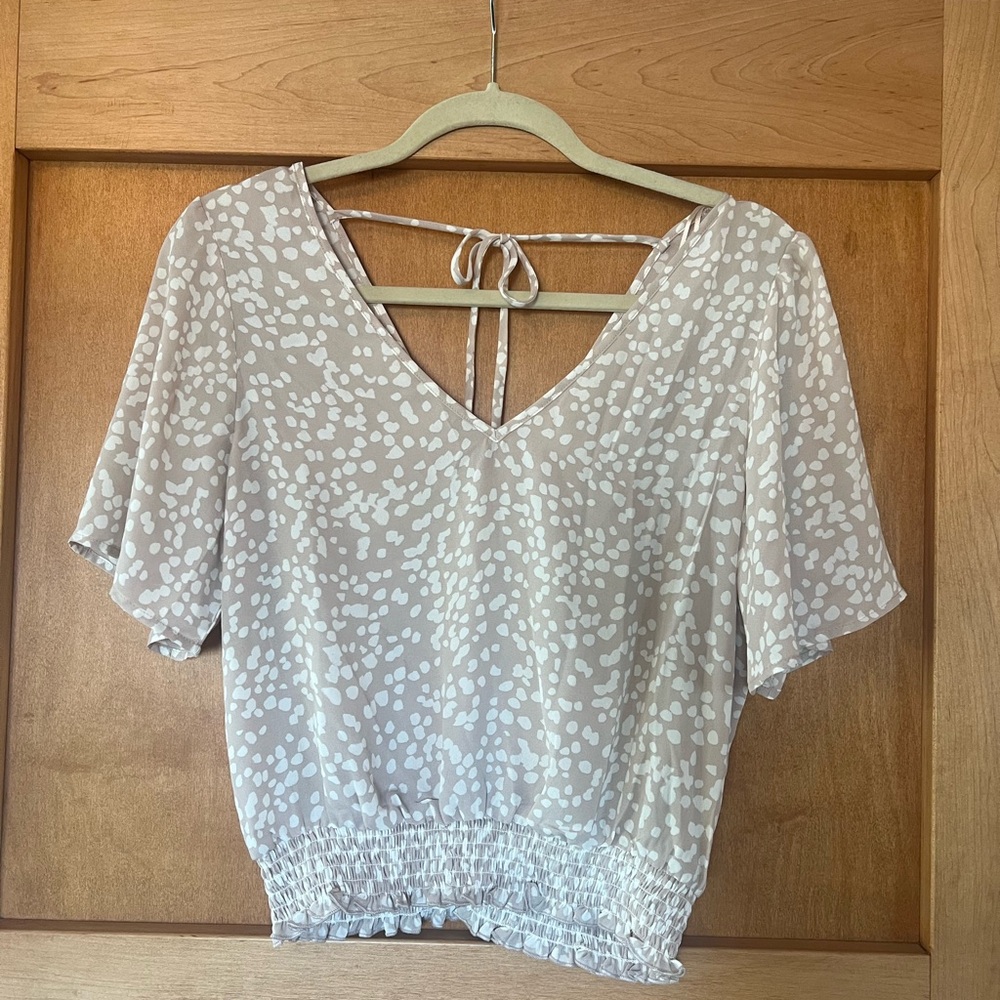 Nine Britton Cream Patterned Blouse